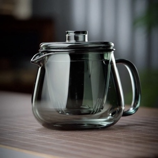 玻璃茶壶家用冲茶器加厚耐热花茶壶过滤泡茶壶茶水分离杯企鹅壶