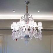 工程欧式水晶吊灯客厅，灯饰简约现代蜡烛灯具美式餐厅卧室吊灯