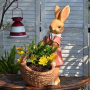 庭院小兔子花盆阳花园64562装饰品动物摆件台幼儿角爱园植物布置
