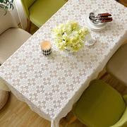 蕾丝桌布餐桌布针织长方形，镂空白色茶几刺绣，布艺欧式床头盖布桌垫