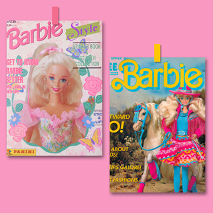 芭比公主barbie海报明信片，美式复古杂志照片，儿童房壁纸墙贴装饰画