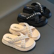 儿童凉拖鞋夏季公主风女童宝宝防滑软底韩版女孩居家用露趾凉拖鞋