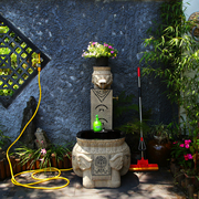 庭院花园浇花立柱洗手盆中式别墅户外阳台拖把池室外院子艺术水池