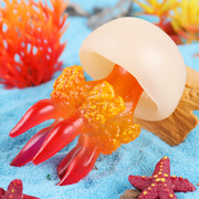 仿真海洋动物模型海蜇水母章鱼乌贼海底生物儿童玩具蛋糕创意摆件