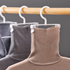 日本可伸缩高领毛衣塑料衣架家用折叠连帽卫衣晾晒架防风防滑夹子
