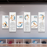 舞蹈室教室学校背景墙面，壁画少儿芭蕾舞，培训机构宣传海报装饰挂画