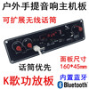 cy1201功放板广场舞音箱主机，叫卖机蓝牙mp3主板录音，k歌话筒优先
