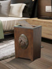 欧式木质垃圾桶创意桌面收纳筒带盖家用客厅卧室卫生间摇盖盒