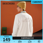 skechers斯凯奇春秋男装，复古时尚卫衣，简约百搭舒适圆领套头长袖