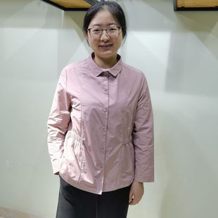 yun韫2024春装翻领，单排扣长袖收腰女风衣，外套韩版女上衣2528