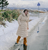 韩国大码女装2024冬装时尚毛毛领拉链抽绳保暖羽绒服特52