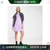 香港直邮潮奢monki女士monki牛仔，衬衫式迷你淡紫色连衣裙