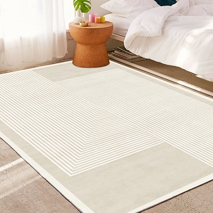 地毯客厅2023奶油风轻奢高级卧室茶几毯免洗可擦家用沙发地垫