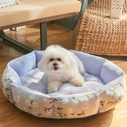 狗窝夏天凉席中小型犬泰迪比熊狗狗沙发睡垫猫窝四季通用宠物用品