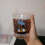 企鹅玻璃杯高颜值早餐杯厚底大口单层玻璃茶杯牛奶杯卡通果汁杯女