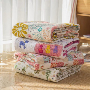 of5s直供纯棉床盖绗缝被，空调被夏凉被床垫，盖沙发垫炕垫多用加
