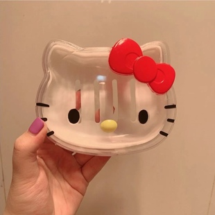 hellokitty凯蒂猫韩国卡通，可爱沥水香皂盒卫生间，浴室肥皂盒盘
