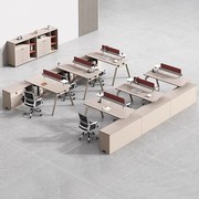 办公电脑桌椅组合简约现代双人办公桌面对面四人位卡座办公室家具