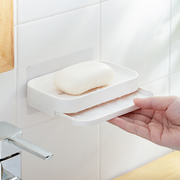纳川创意免打孔壁挂式皂盒沥水卫生间浴室强力香肥皂吸盘家用大号