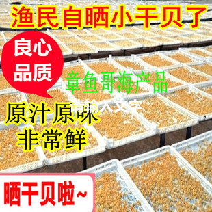 良心货淡干大干贝不加盐瑶柱元贝小扇贝丁原汁原味非即食渔民自晒