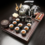 茶盘实木功夫茶具套装家用小型茶台全自动一体托盘排水式茶海整套