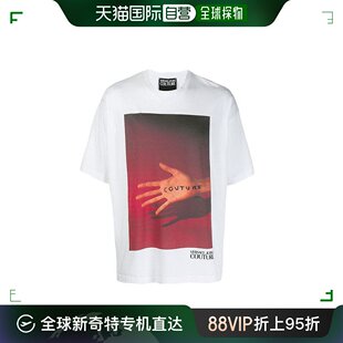 香港直邮Versace 中性白色短袖T恤 EB3GUA7VJ-E30257-E003