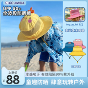 日本口力米大儿童防晒帽子宝宝，防紫外线遮阳帽，男童女童夏季太阳帽