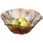 贝汉美花瓣创意水晶果盘，现代简约客厅，家用茶几大号个性玻璃水果盘