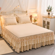 韩版蕾丝床裙单件公主，床罩床套1.5米1.8m床垫，防滑保护套床单i.