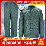 寒区军绿色棉衣棉袄制式冬季短款棉衣裤套装2023年