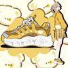 艾米与麦麦美拉德可爱运动休闲鞋子女小个子显高厚底学生黄色潮鞋
