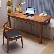 实木写字桌简约多功能可定制长短腿高低，脚飘窗书桌家用卧室电脑桌