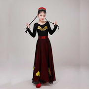 高档儿童新疆舞蹈服装少儿维族表演服民族演出服饰女童维