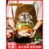 加厚透明四川泡菜坛子，老式腌制玻璃罐家用咸菜，容器密封酸菜罐大号