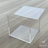 亚克力透明五面盒一体式高达方形玻璃防尘罩手办模型收纳盒定制