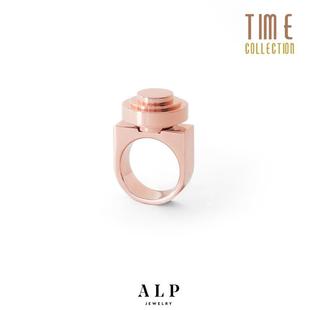 alepoque(alp)巴黎瞬间，欧美时尚个性明星同款玫瑰金戒指。