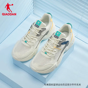 中国乔丹运动鞋男鞋2024夏季网面透气复古厚底老爹鞋男士休闲鞋子