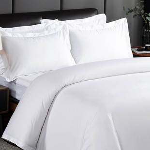 被子枕芯宾馆床上用品四件套，床垫民宿酒店白色，套件公寓旅馆简约新