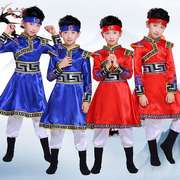 儿童蒙古族舞蹈演出服男女童，蒙族女孩舞蹈裙，舞台少数民族表演服装