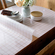 椭圆形桌布台布西餐桌布，塑料桌罩餐垫防水防油可擦洗伸缩折叠桌布