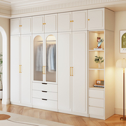 衣柜卧室家用实木组合柜子现代简约简易组装衣橱小户型收纳挂衣柜