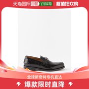 香港直邮versace男士，鳄鱼纹质感漆皮乐福鞋