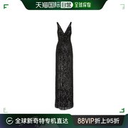 香港直邮fendiv领无袖，长款连衣裙fdb998akt0