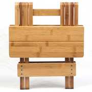 楠竹折叠凳子便携式家用实木马扎户外钓鱼椅小板凳小凳子洗脚方凳