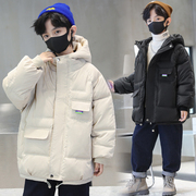 童装男童棉服外套2023冬季韩版中大童连帽棉衣儿童加厚保暖潮