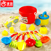 儿童沙滩玩具车套装海边沙漏宝宝，玩沙子挖沙小铲子和桶决明子工具