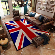 英伦风米字旗美式复古潮流地毯沙发客厅茶几卧室床边飘窗地毯