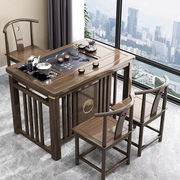 阳台茶桌椅组合实木茶几小户型茶具套装桌子一体家用米1
