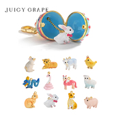 juicygrape十二生肖彩蛋吊坠，可打开本命年生肖兔猪龙虎项链挂坠