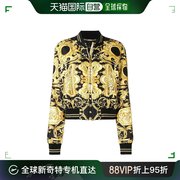 香港直邮versace18fw巴洛克印花棒球外套women